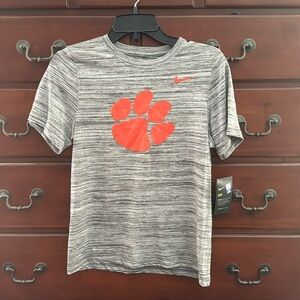 Boys Clemson Nike dry fit tee